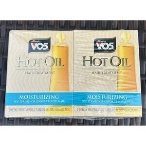 Alberto VO5 Hot Oil Hair Treatment Moisturizing 0.5 Ounce 2-Count Tubes (6 Pack)